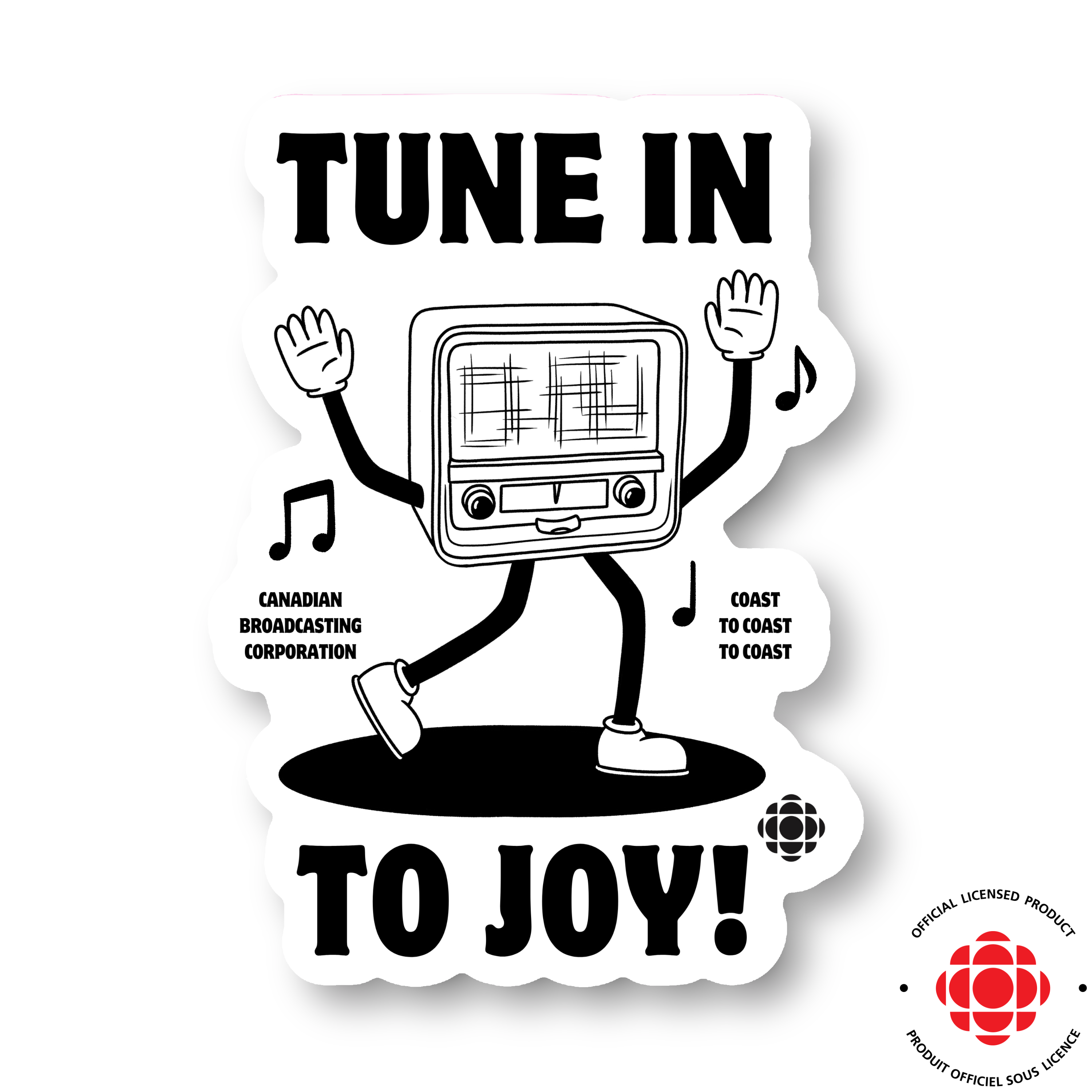 CBC Tune In To Joy Sticker