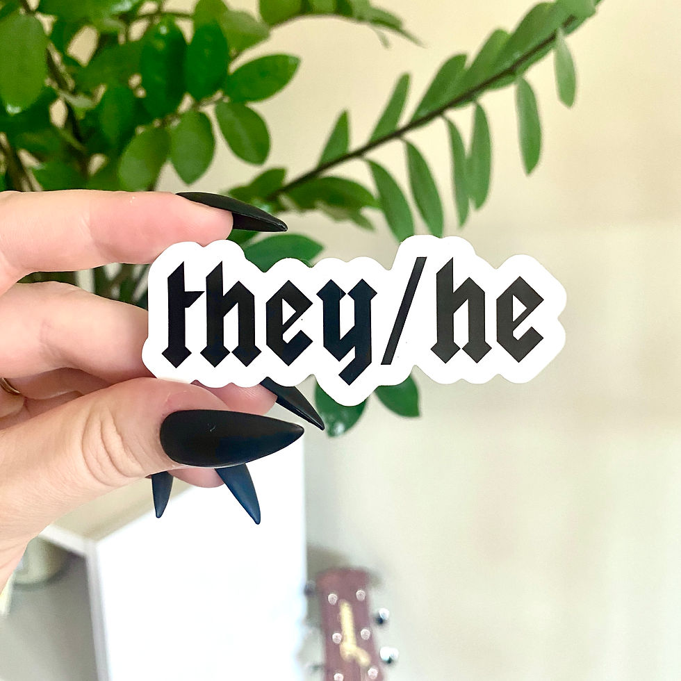 Thumbnail: They/He Pronoun Sticker