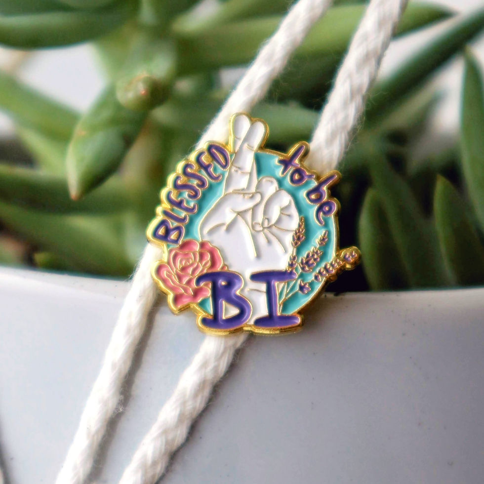 Thumbnail: Blessed to Be Bi Enamel Pin