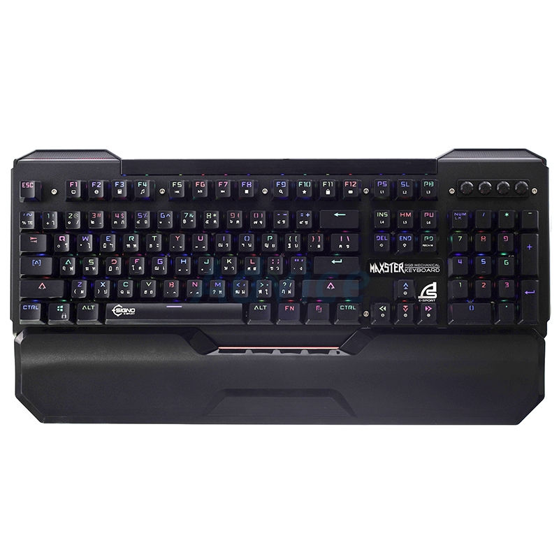 Thumbnail: KEYBOARD SIGNO E-SPORT KB-788 MAXSTER คีย์บอร์ดสำหรับเล่นเกมส์ ประกัน 2Y