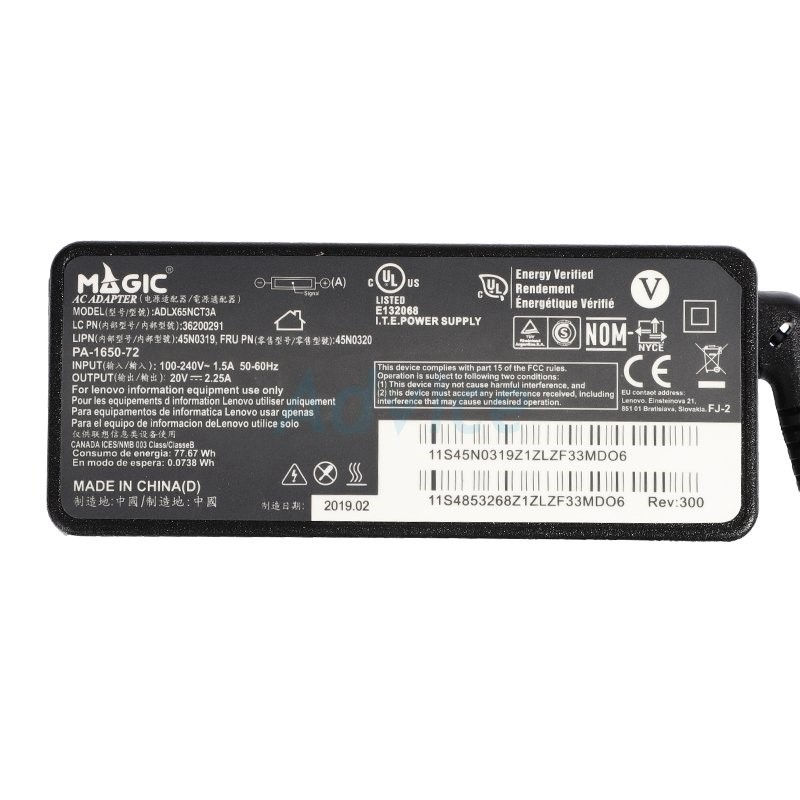 Thumbnail: Adapter NB LENOVO (4.0*1.7mm) 20V 2.25A 'Magic Tech'