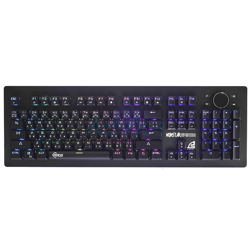 Thumbnail: KEYBOARD SIGNO E-SPORT KB-798 MONSTAR คีย์บอร์ดสำหรับเล่นเกมส์ ประกัน 2Y