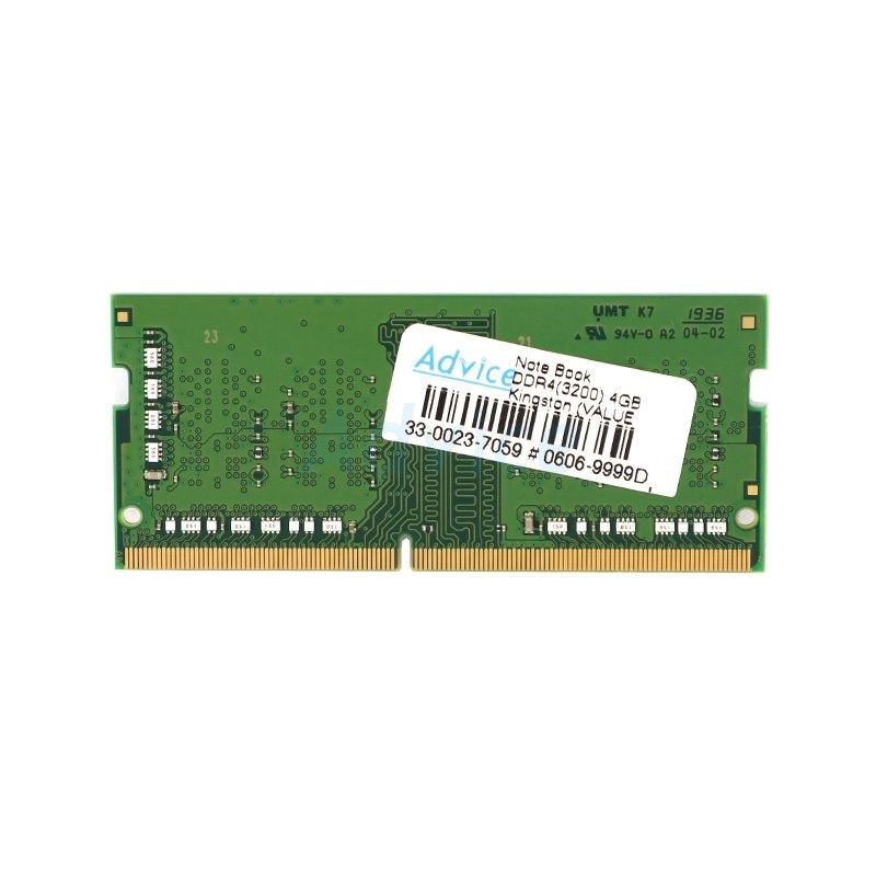 Thumbnail: RAM DDR4(3200, NB) 4GB Kingston Value Ram (KVR32S22S6/4 ) แรมโน๊ตบุ๊ค ประกัน LT.