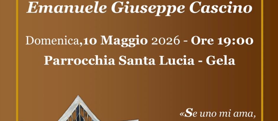 Ministero del LETTORATO al Seminarista Emanuele Giuseppe Cascino