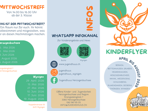 Kinderflyer April bis August 2026
