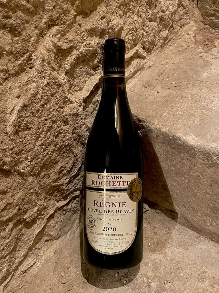 Régnié AOP "Cuvée des Braves" 2022 Médaille d'or Domaine Rochette