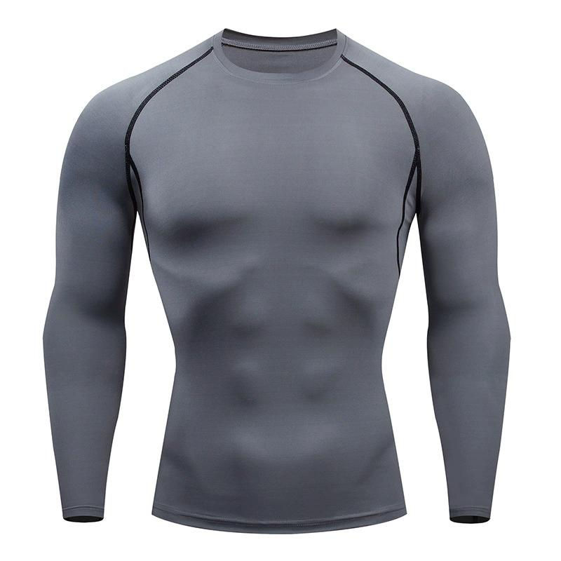 Miniatura: Compression Running Top Men Long Sleeve Shirt For Male Gym Clothing Quick Dry Sp