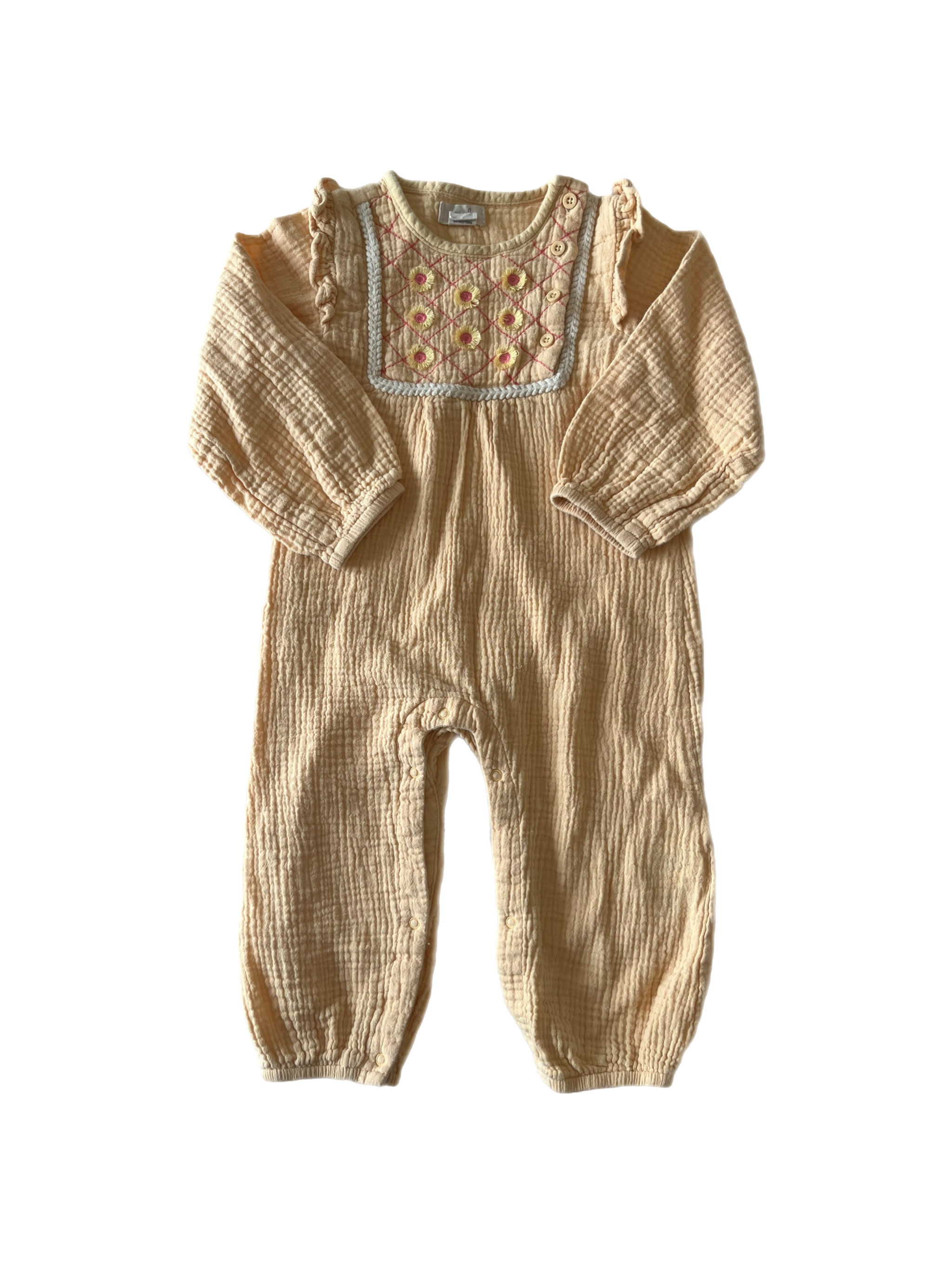 Peek baby muslin romper 18-24m