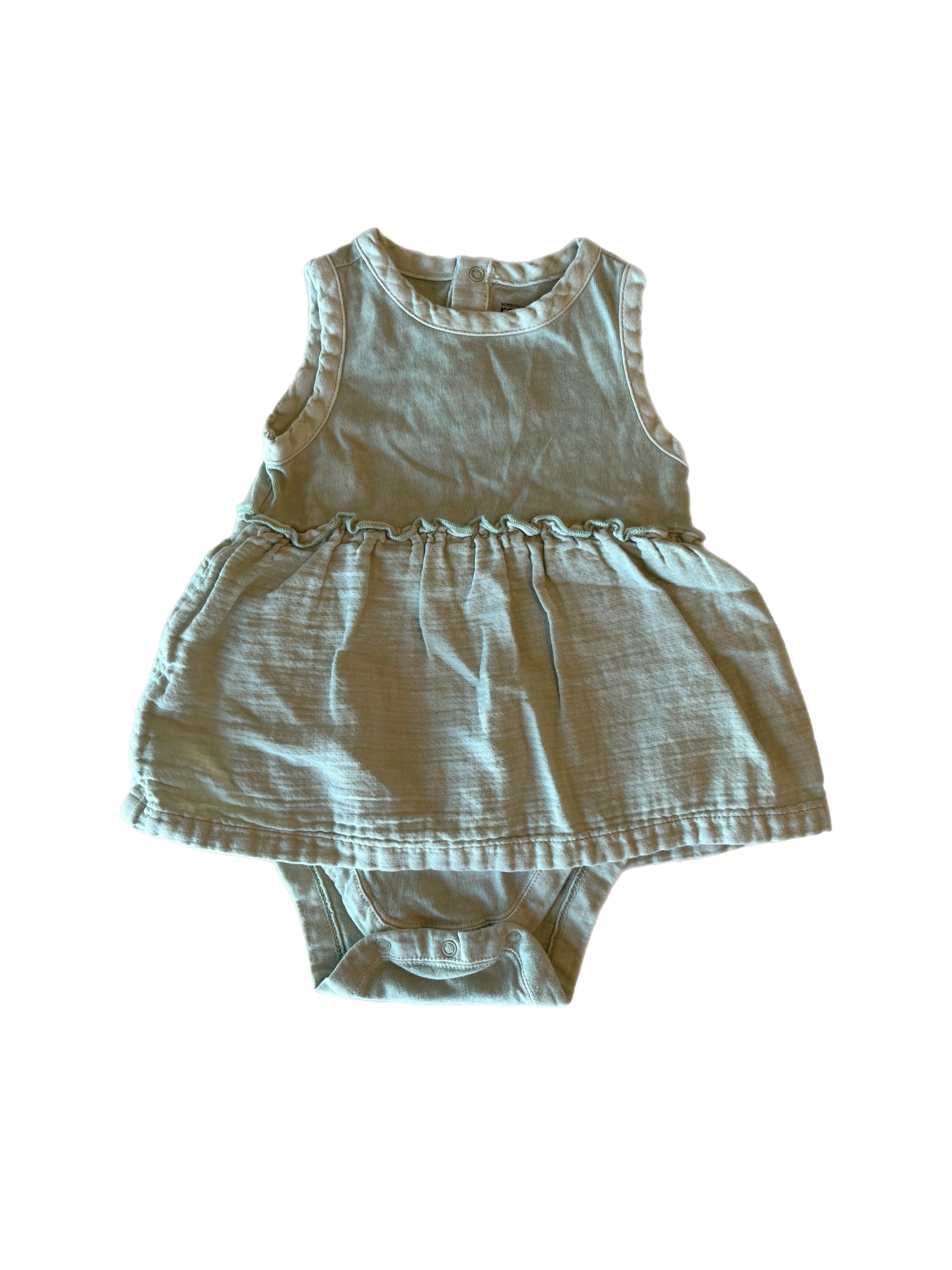 Nordstrom rack green bodysuit dress 3-6m