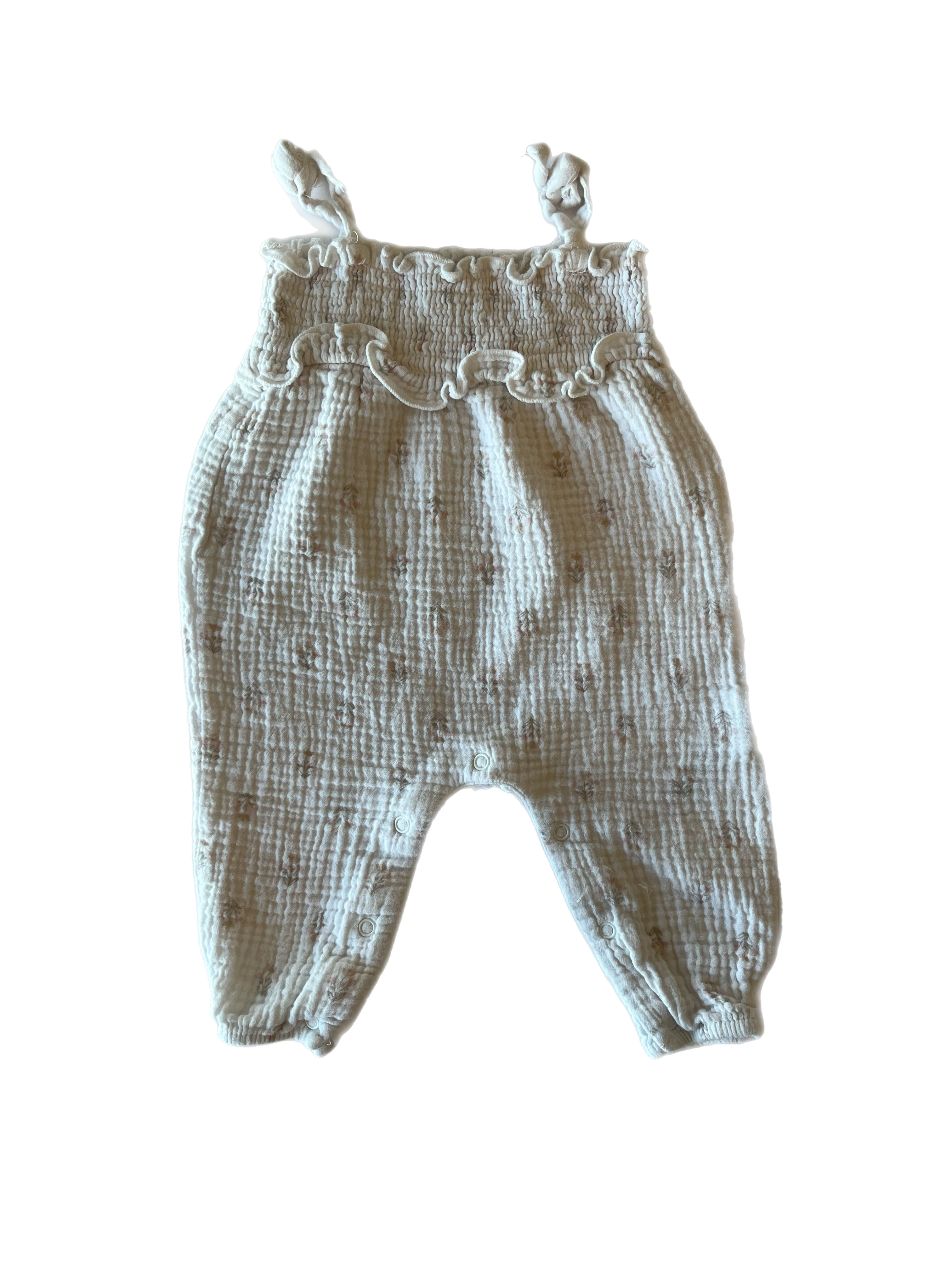 Emily & Oliver muslin romper 3-6m