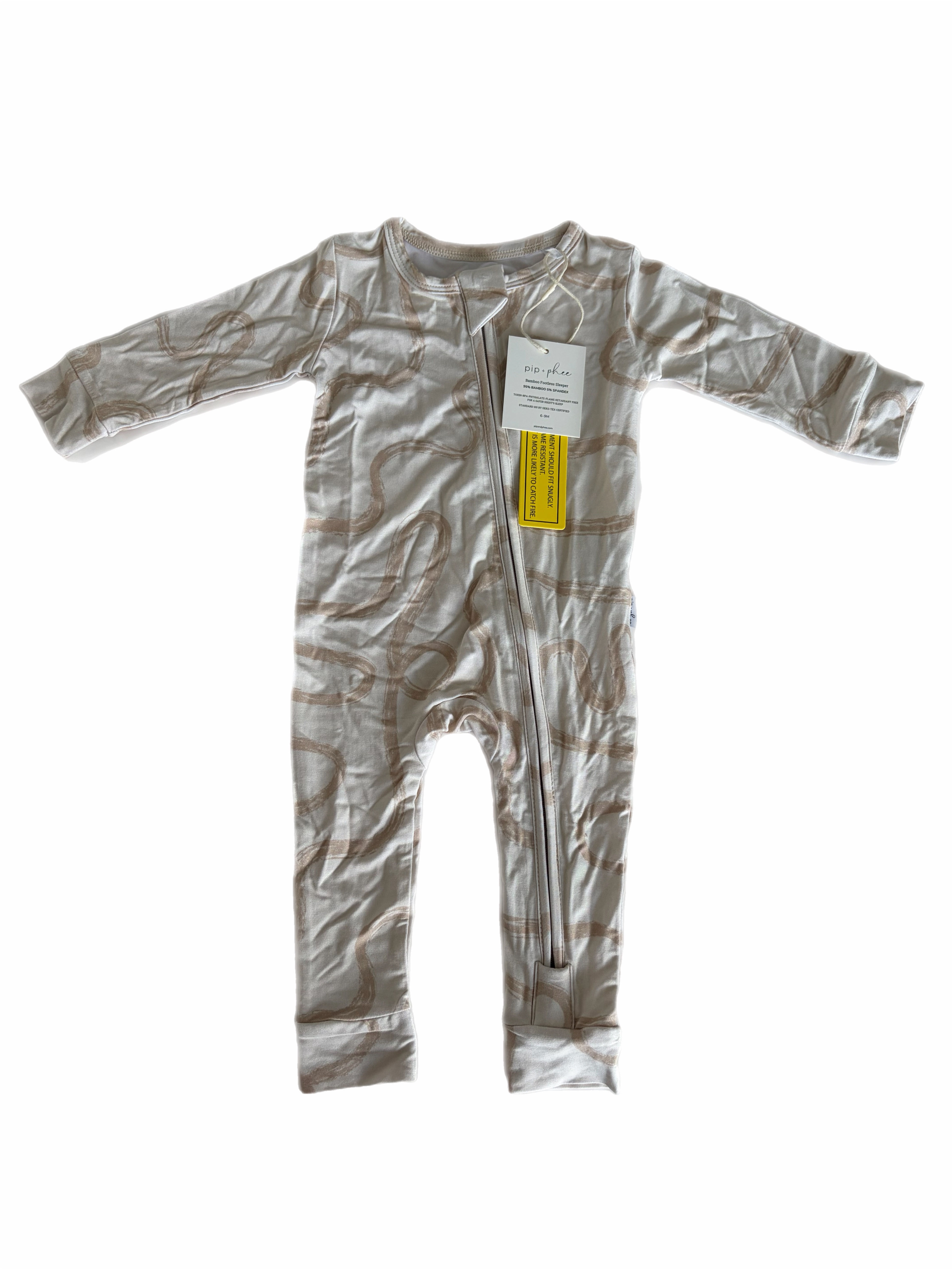 Pip & Phee bamboo romper 6-9m *new
