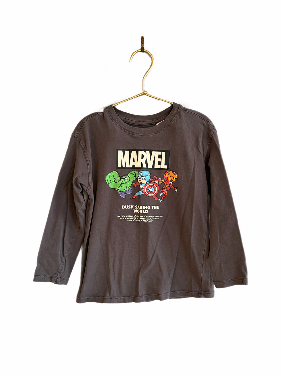 Thumbnail: H&M Marvel long sleeve shirt 5/6T