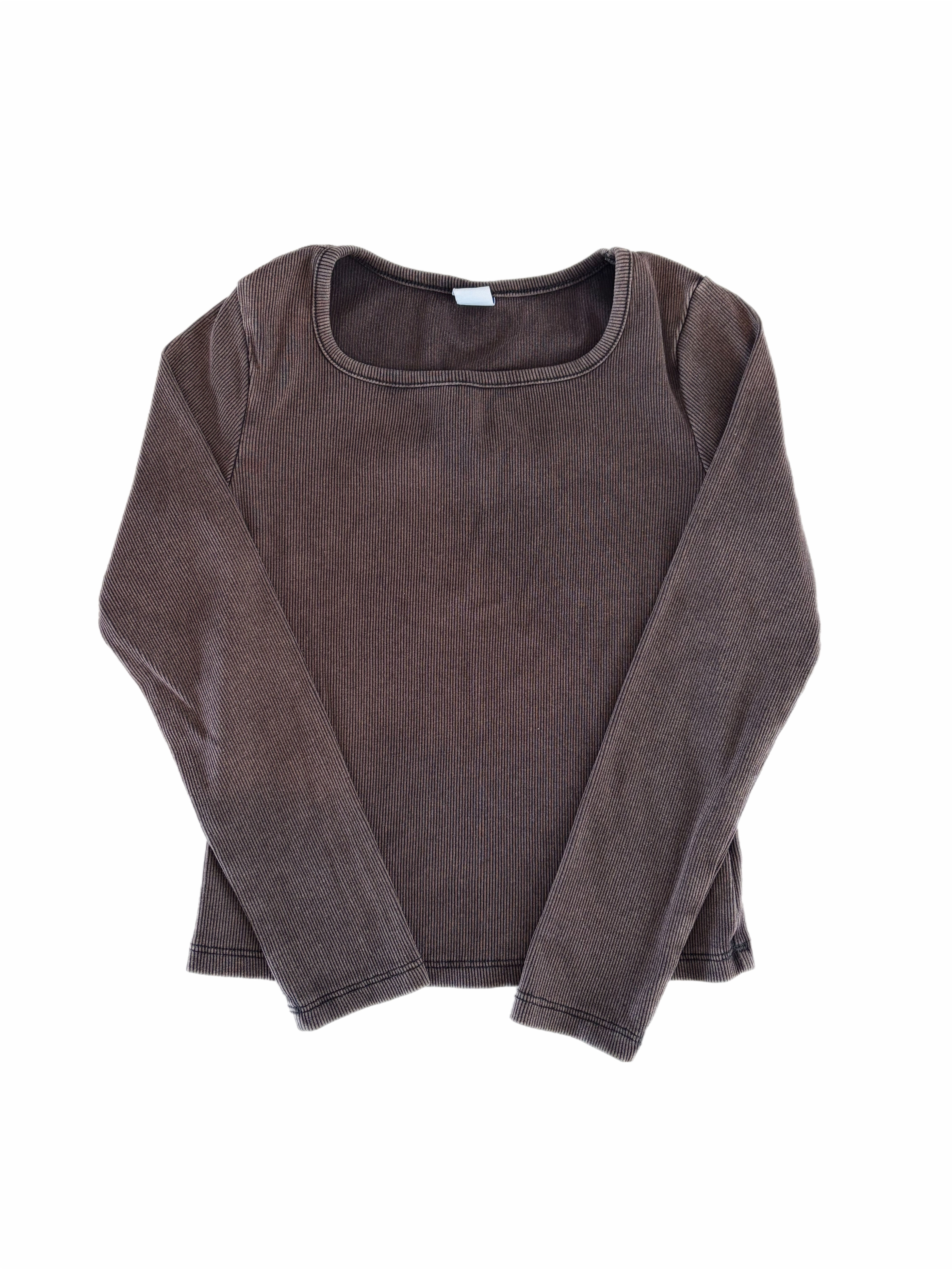Old Navy ribbed brown top 8Y