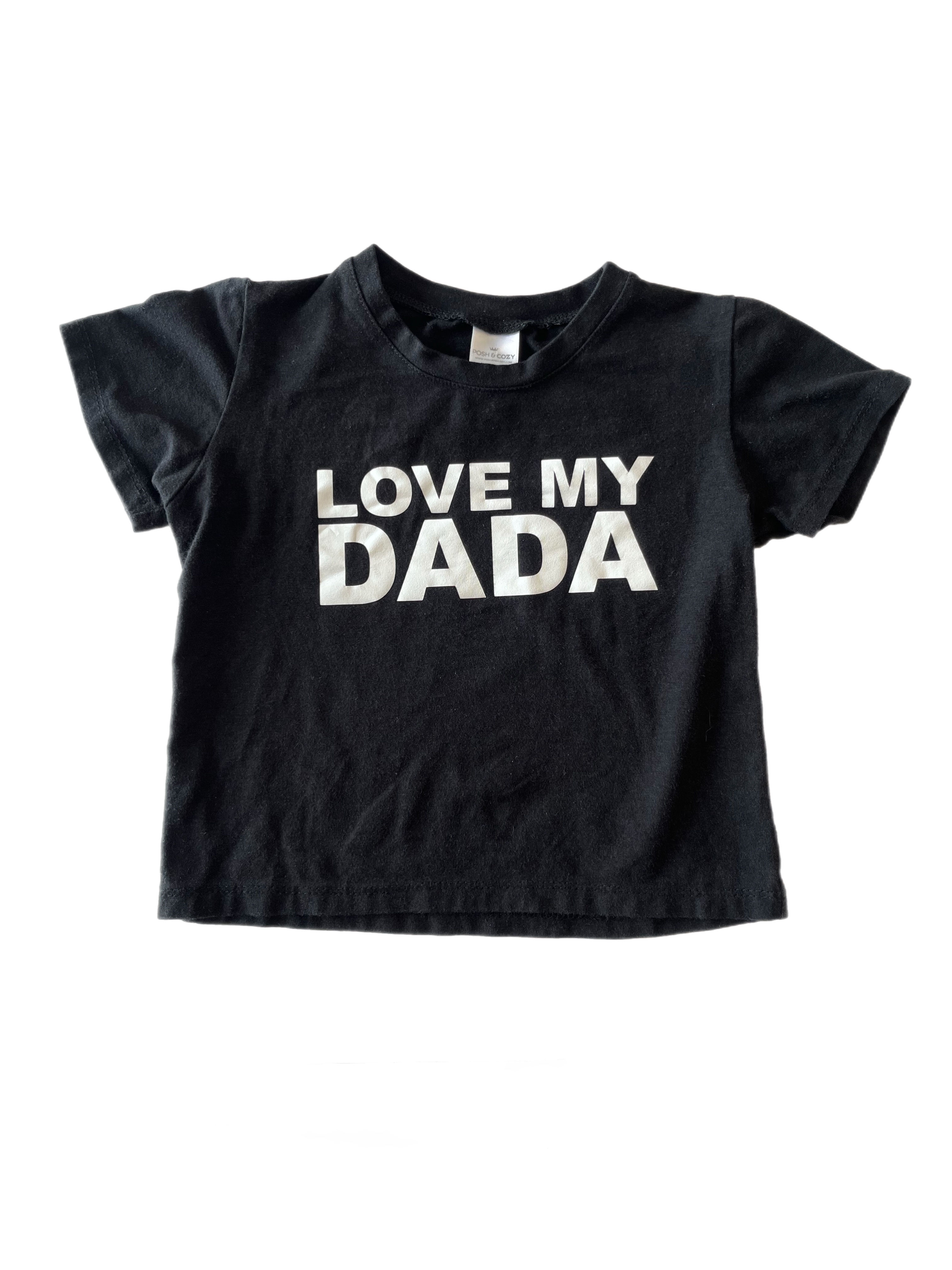 Pozy & Cozy bamboo t-shirt "love my dada"