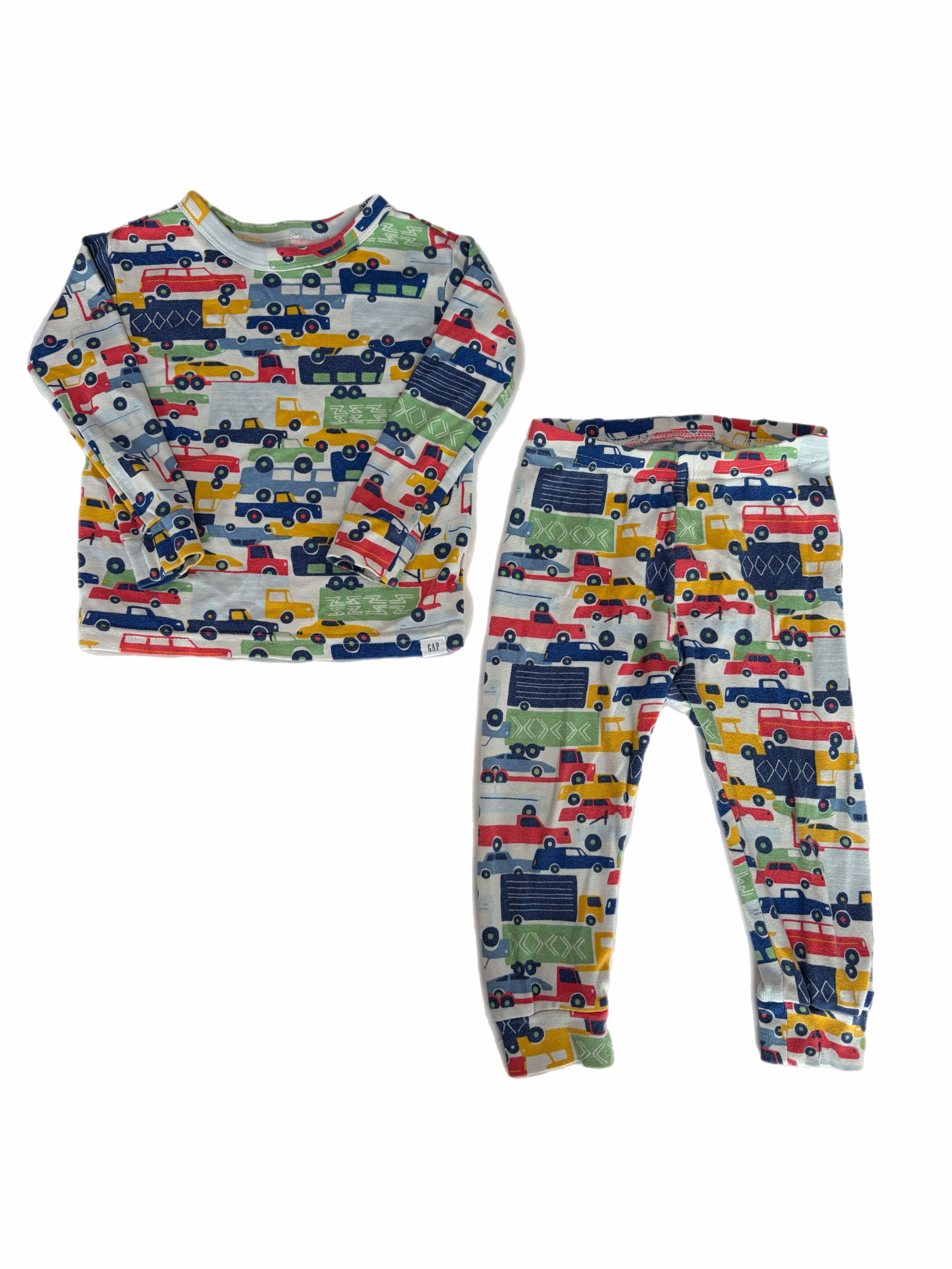 Gap cars organic cotton pj set 18-24m