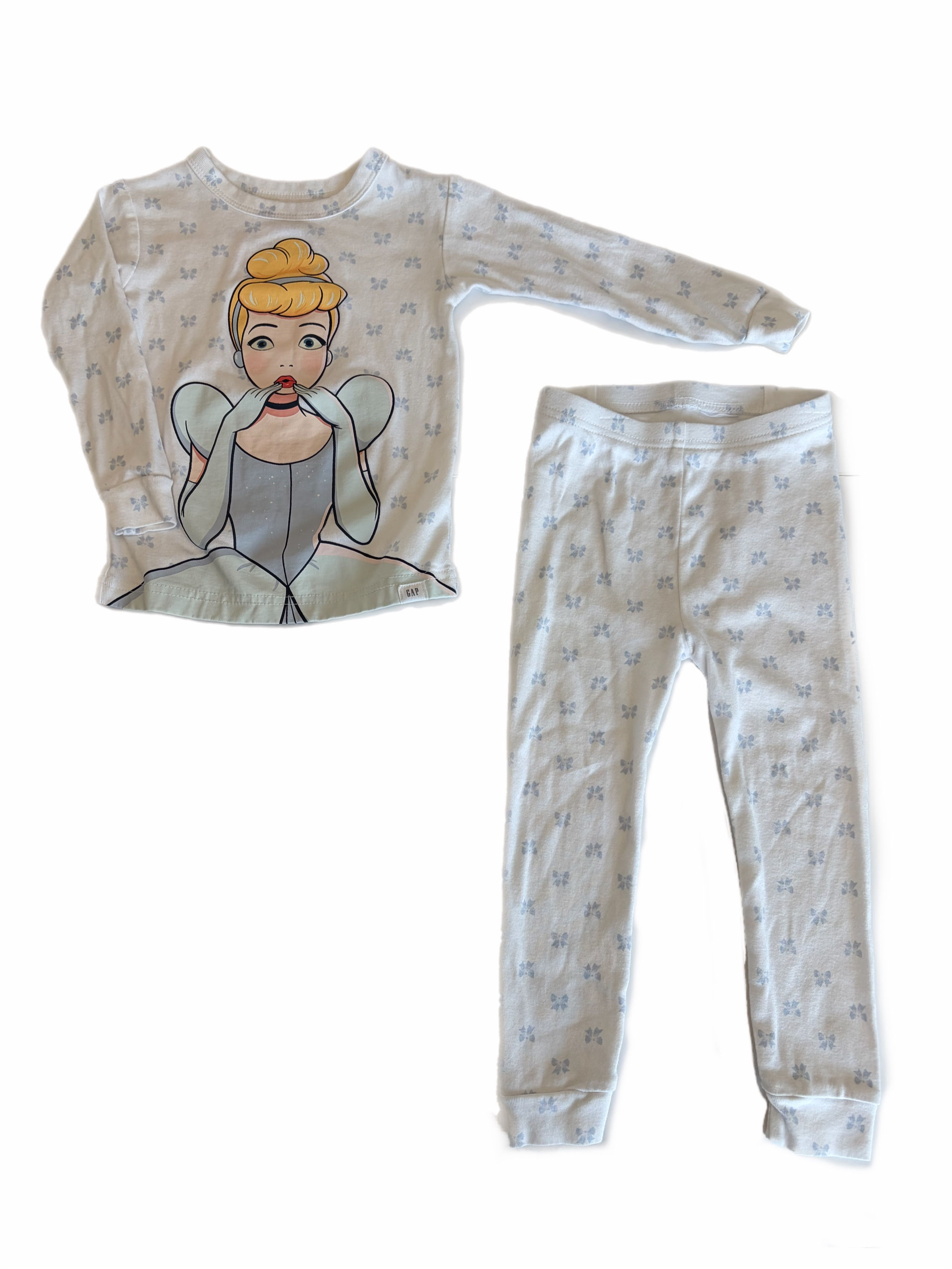 Gap × Disney Baby Organic Brushed Cotton Princess PJ Set 3T