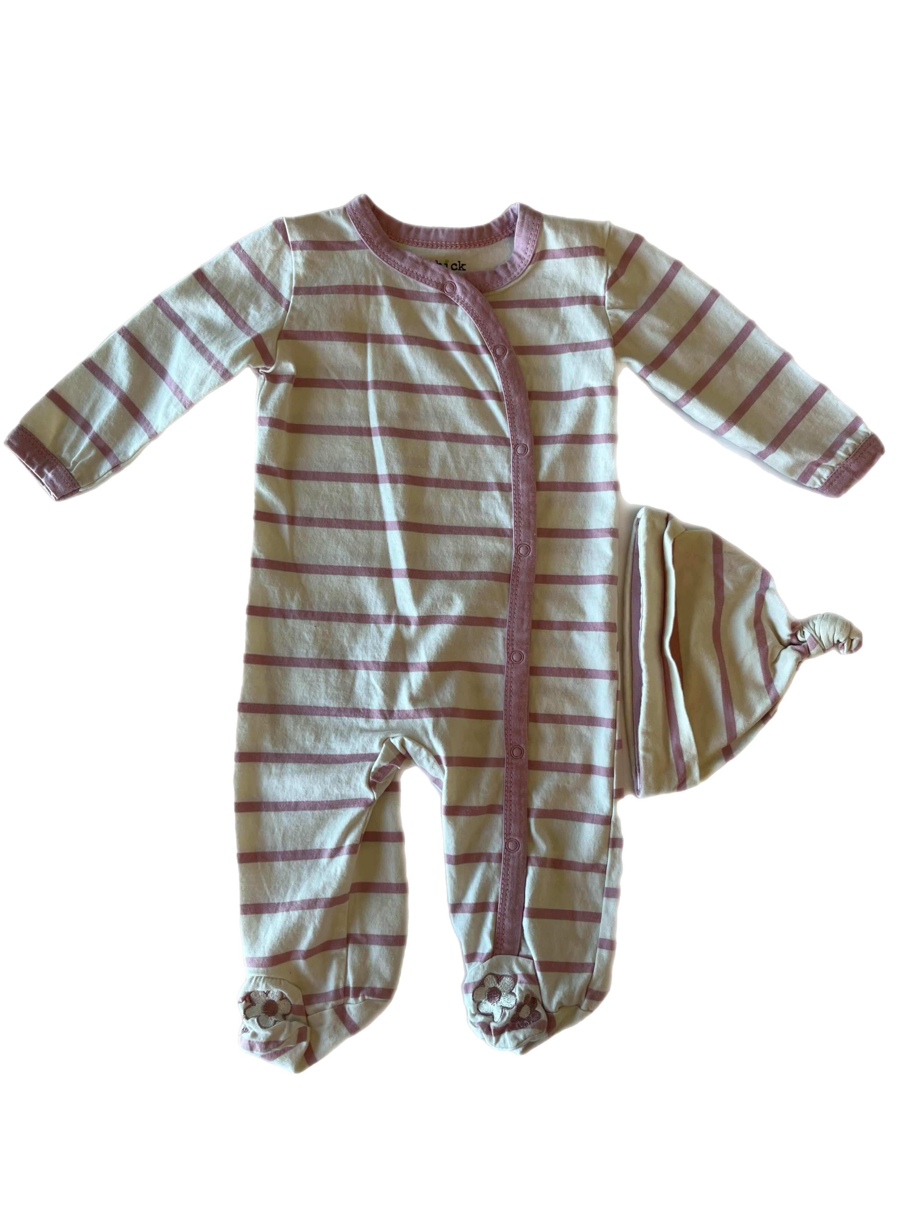 Chickpea sleeper with hat 3-6m