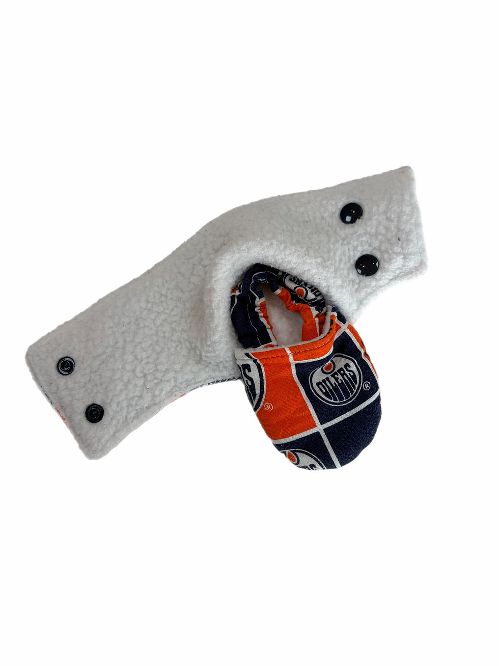 Thumbnail: Handmade Oilers booties infant 