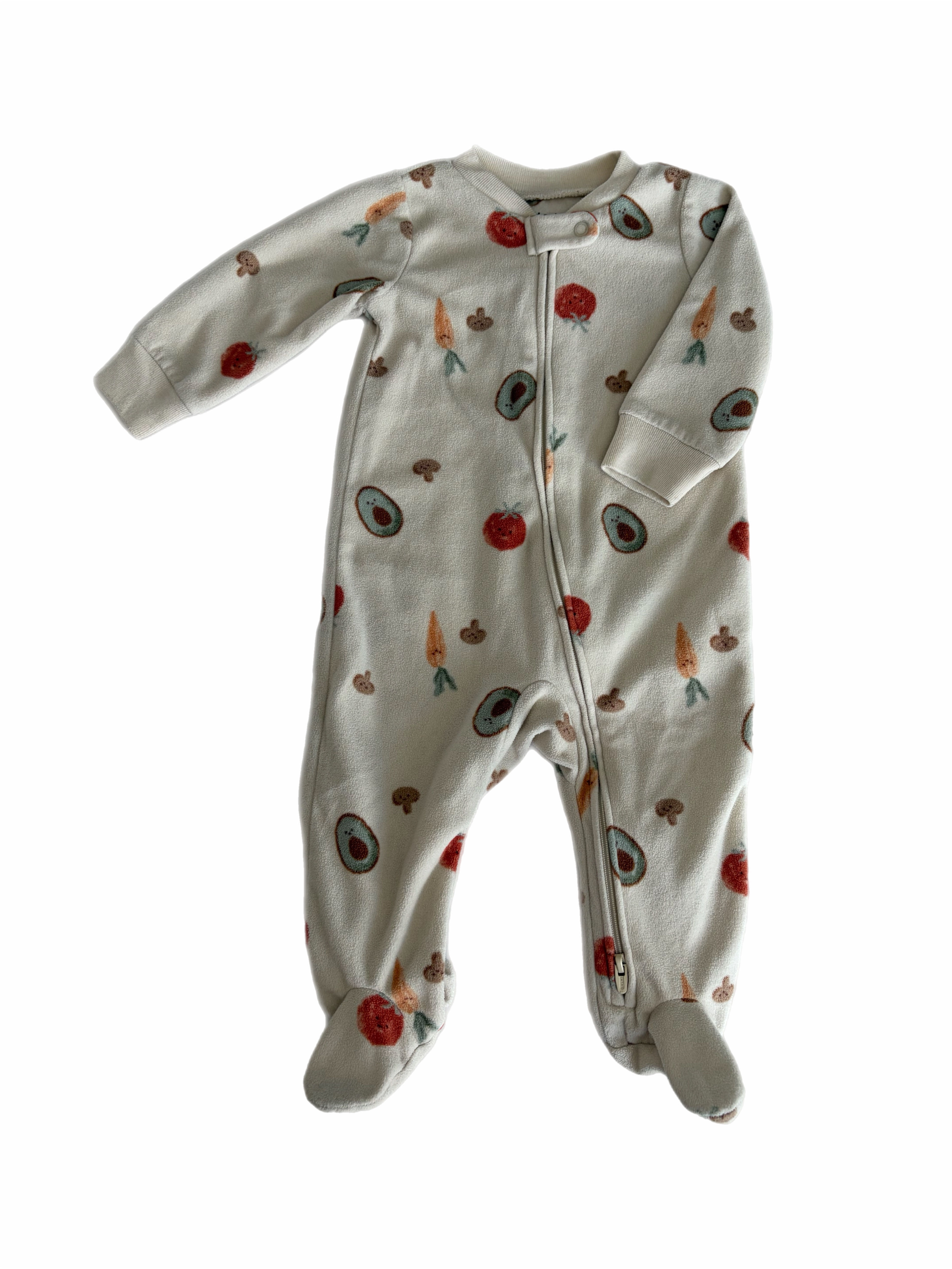 Carters fleece veggie sleeper 3-6m