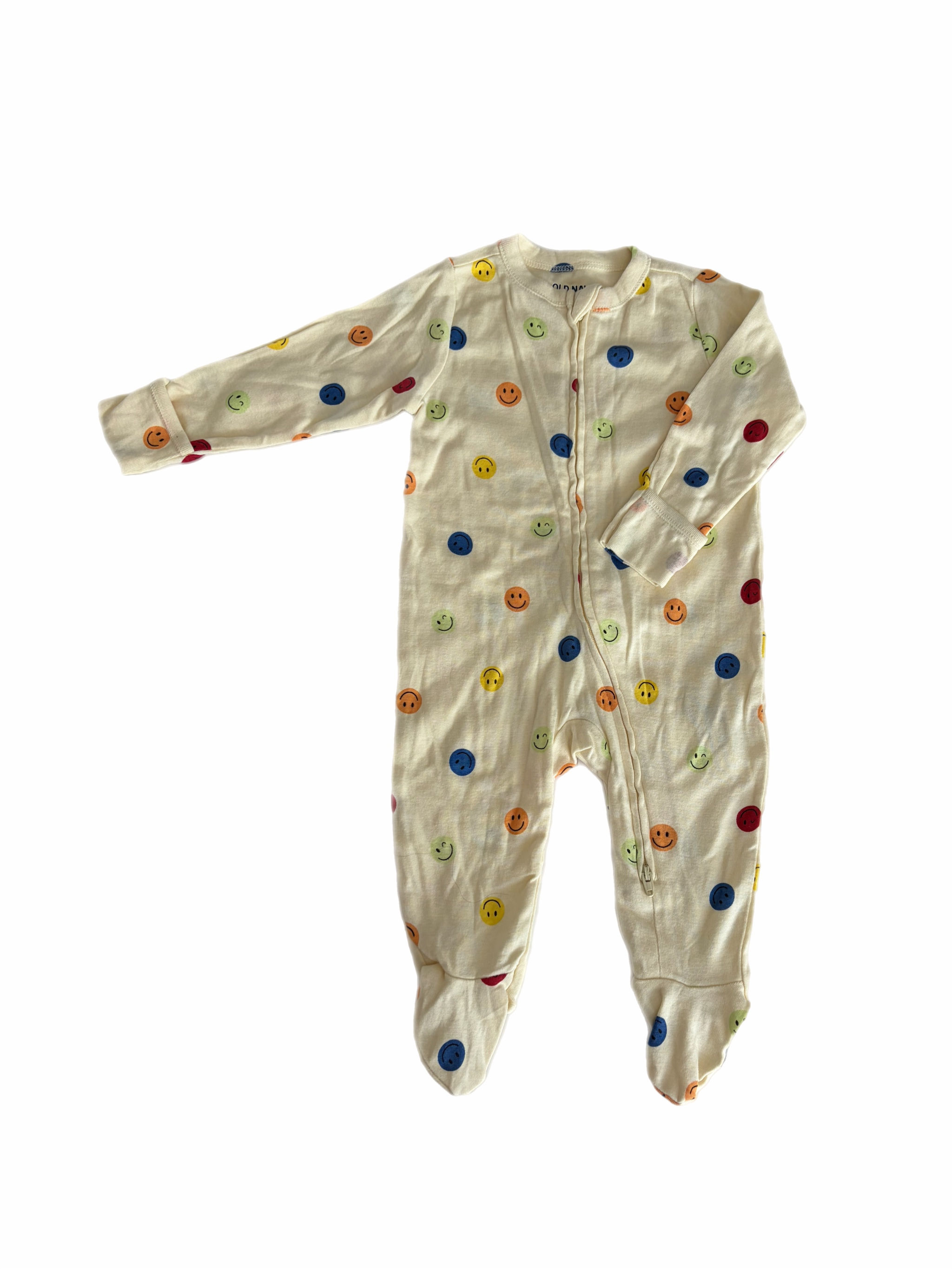 Old Navy smiley face sleeper 6-9m *New