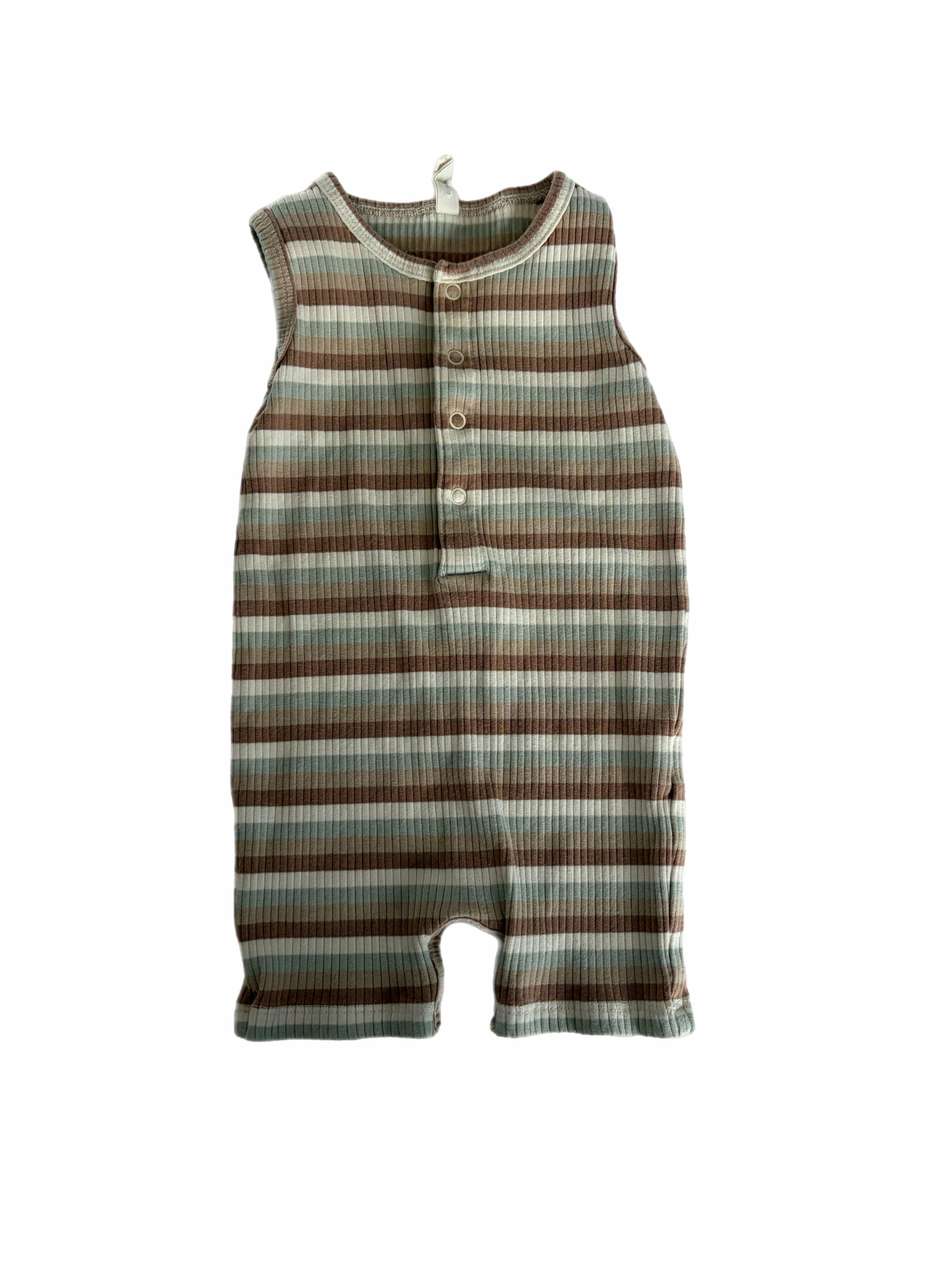 Quincy Mae ribbed romper 6-12m