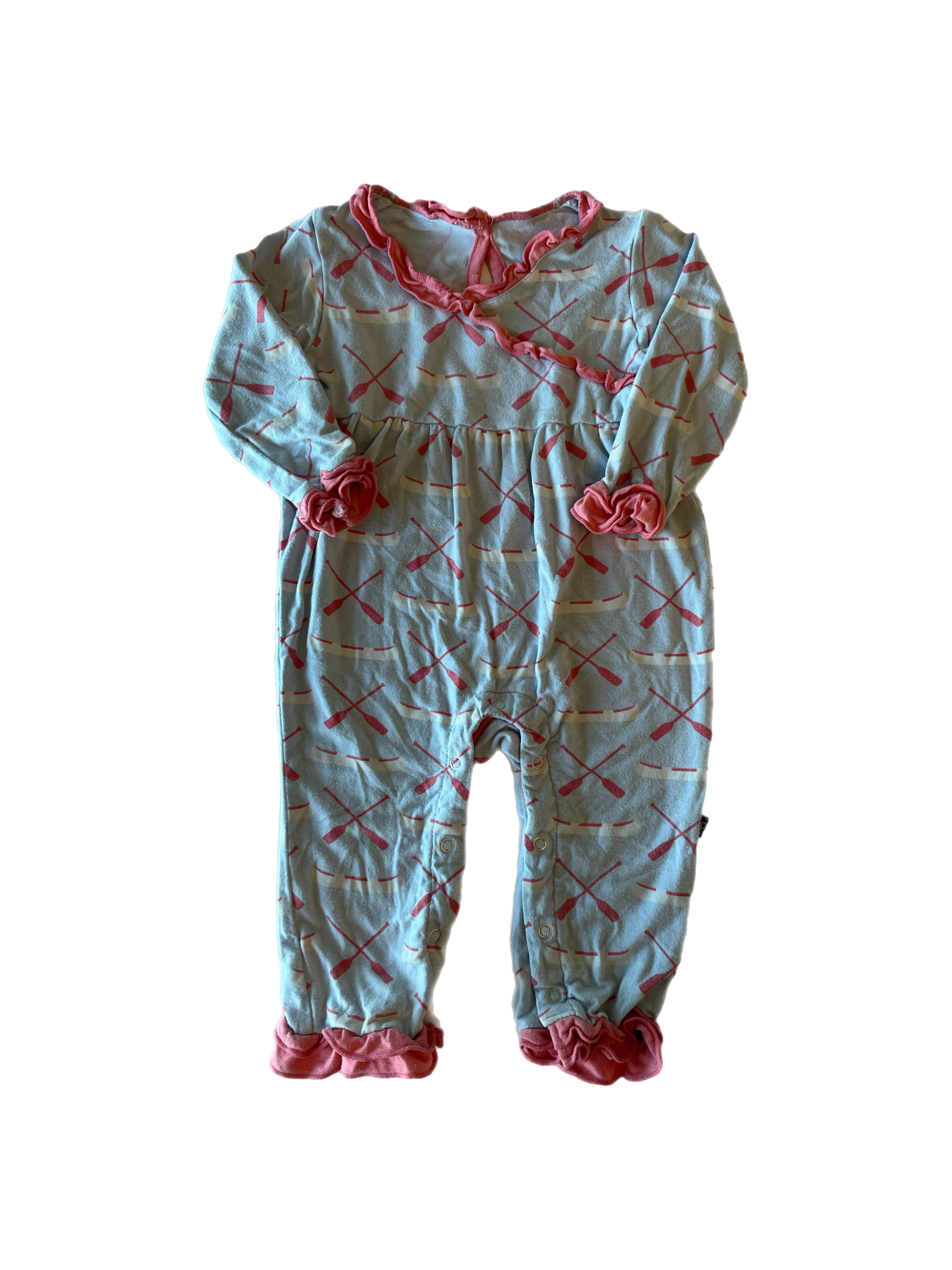 Kickee pants bamboo romper 3-6m