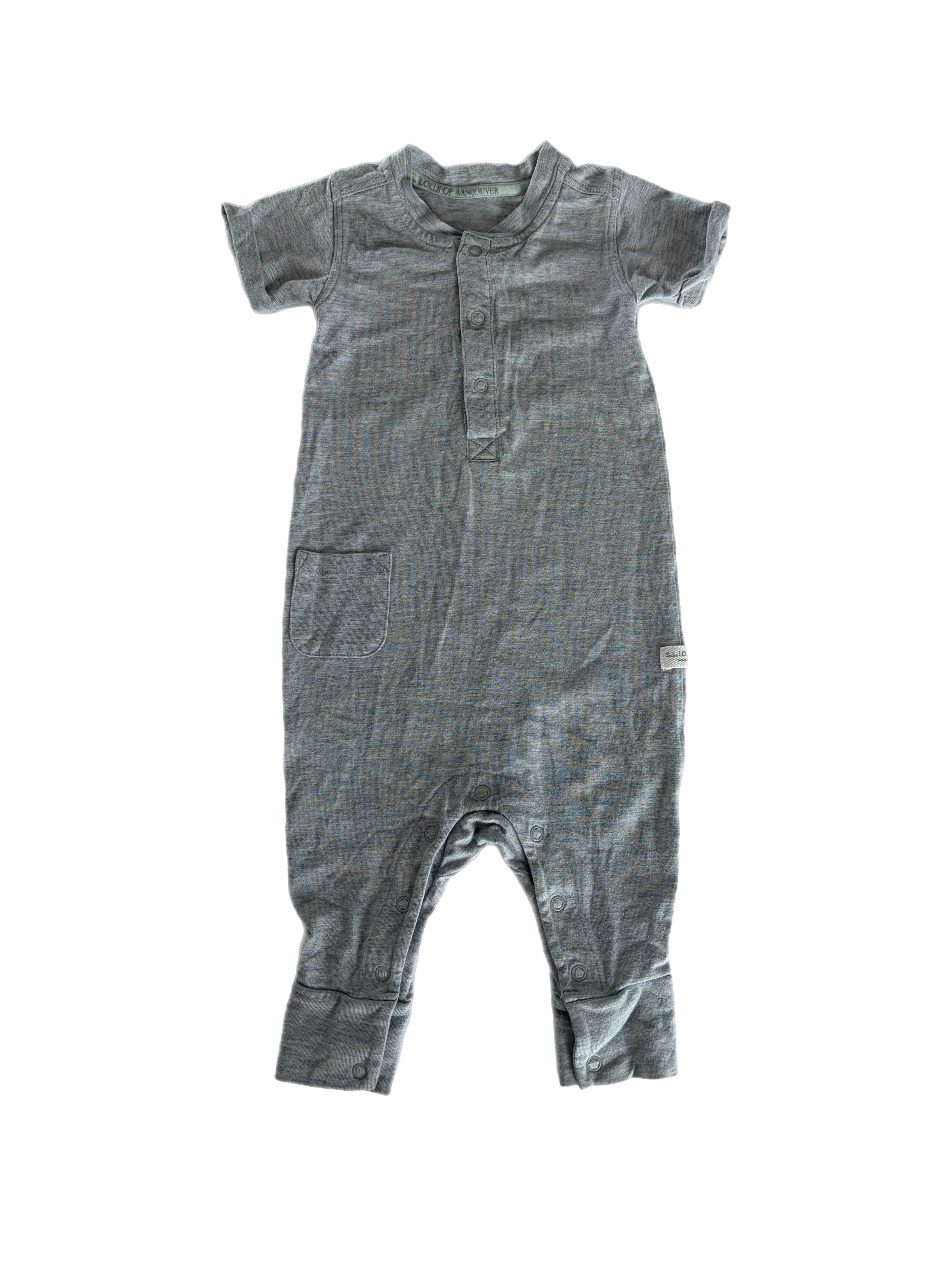 Loulou lollipop rayon romper 0-3m