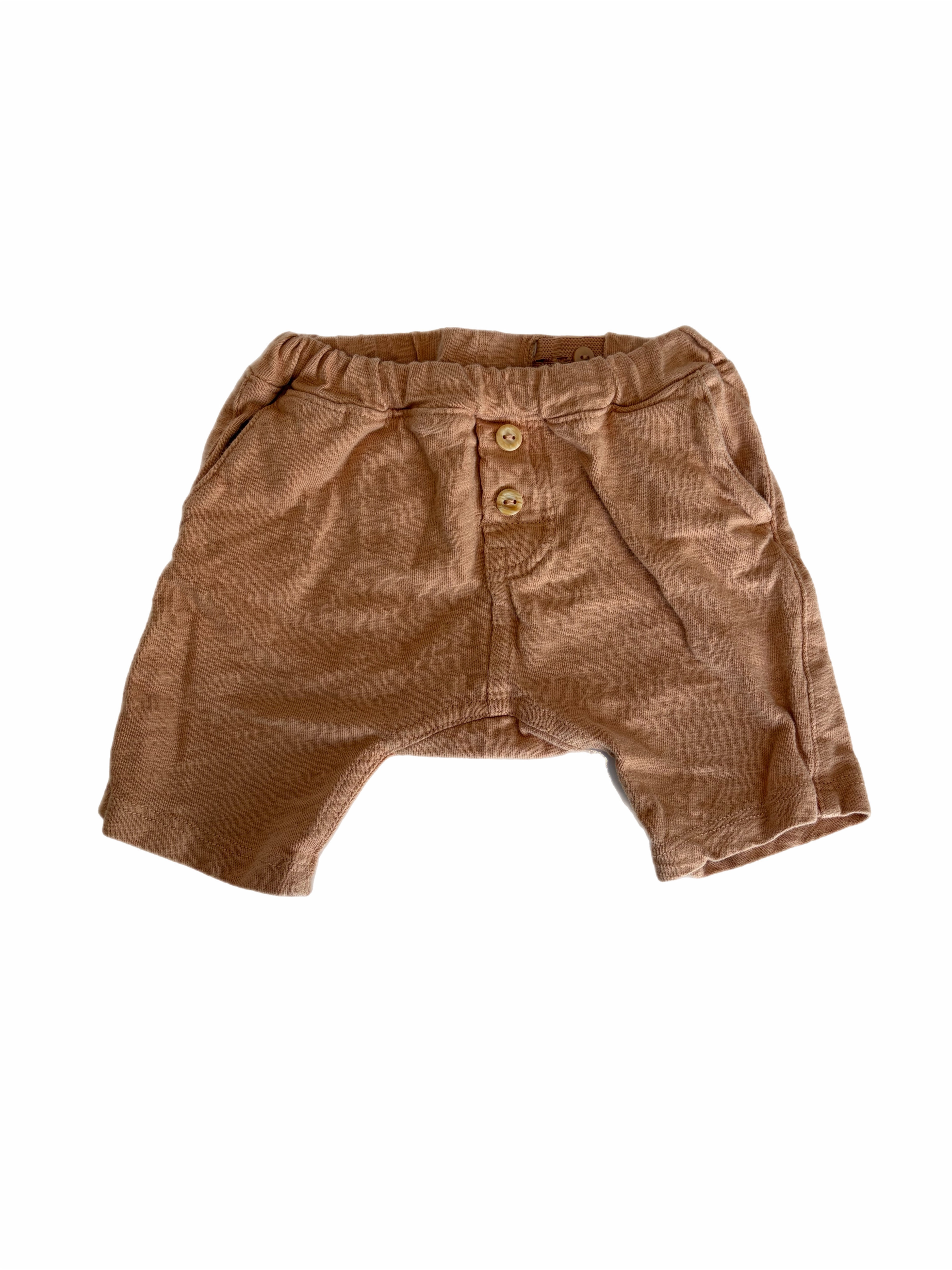 H&M organic shorts 2-4m