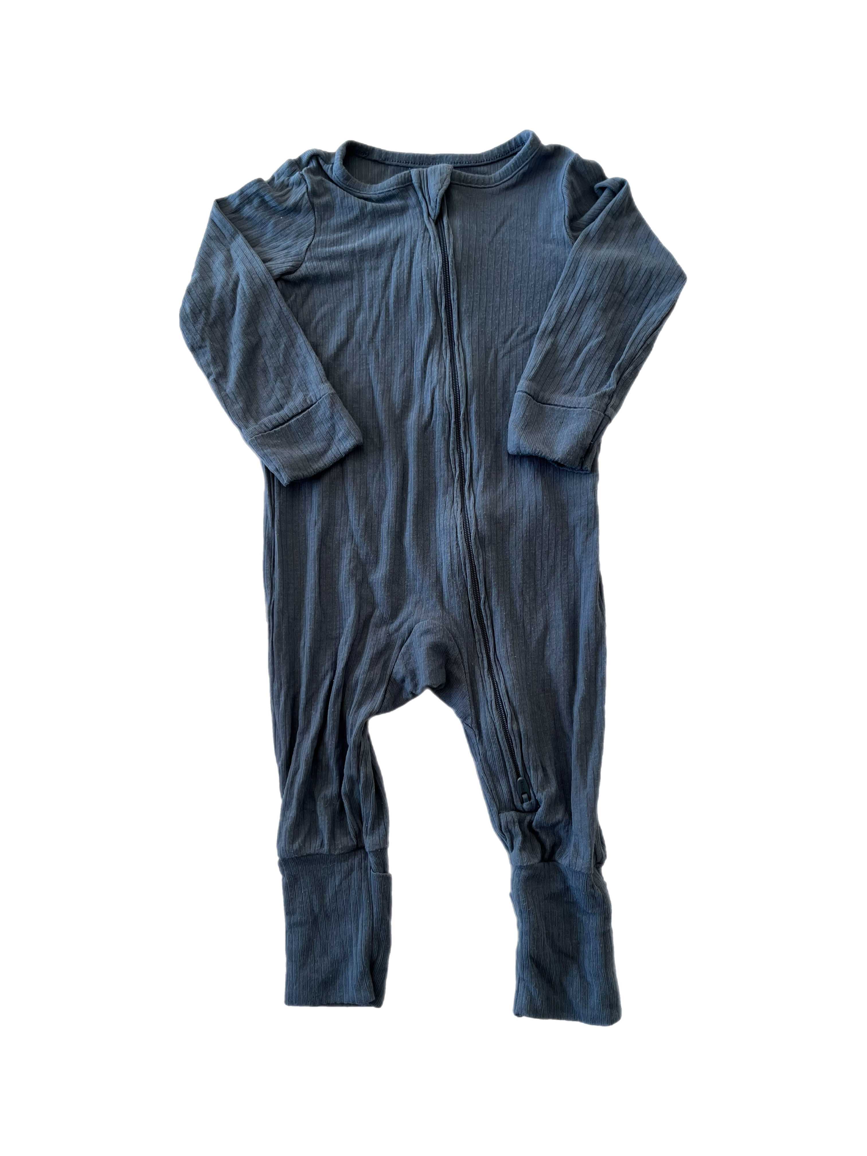 Purely Soft blue convertible romper 6m