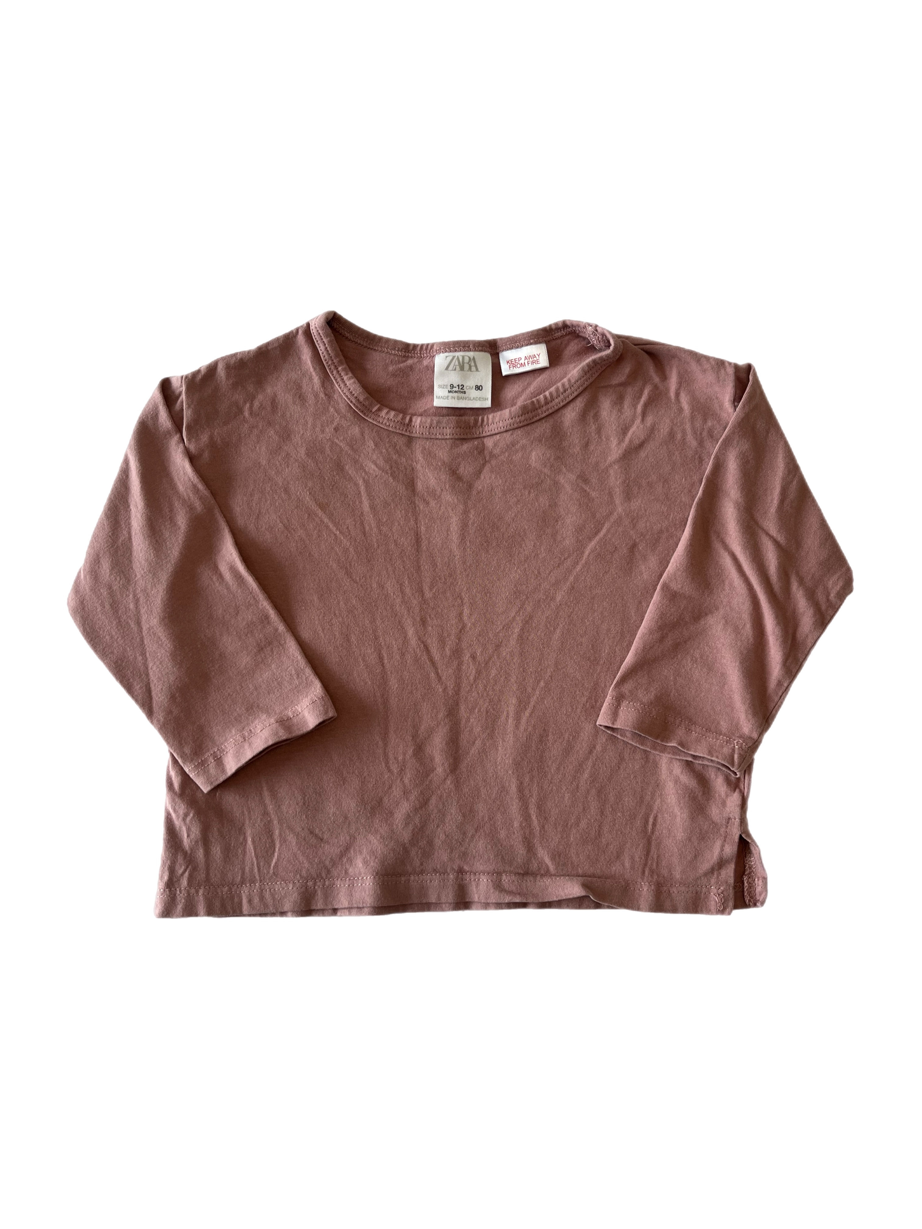 ZARA long sleeve top 9-12m