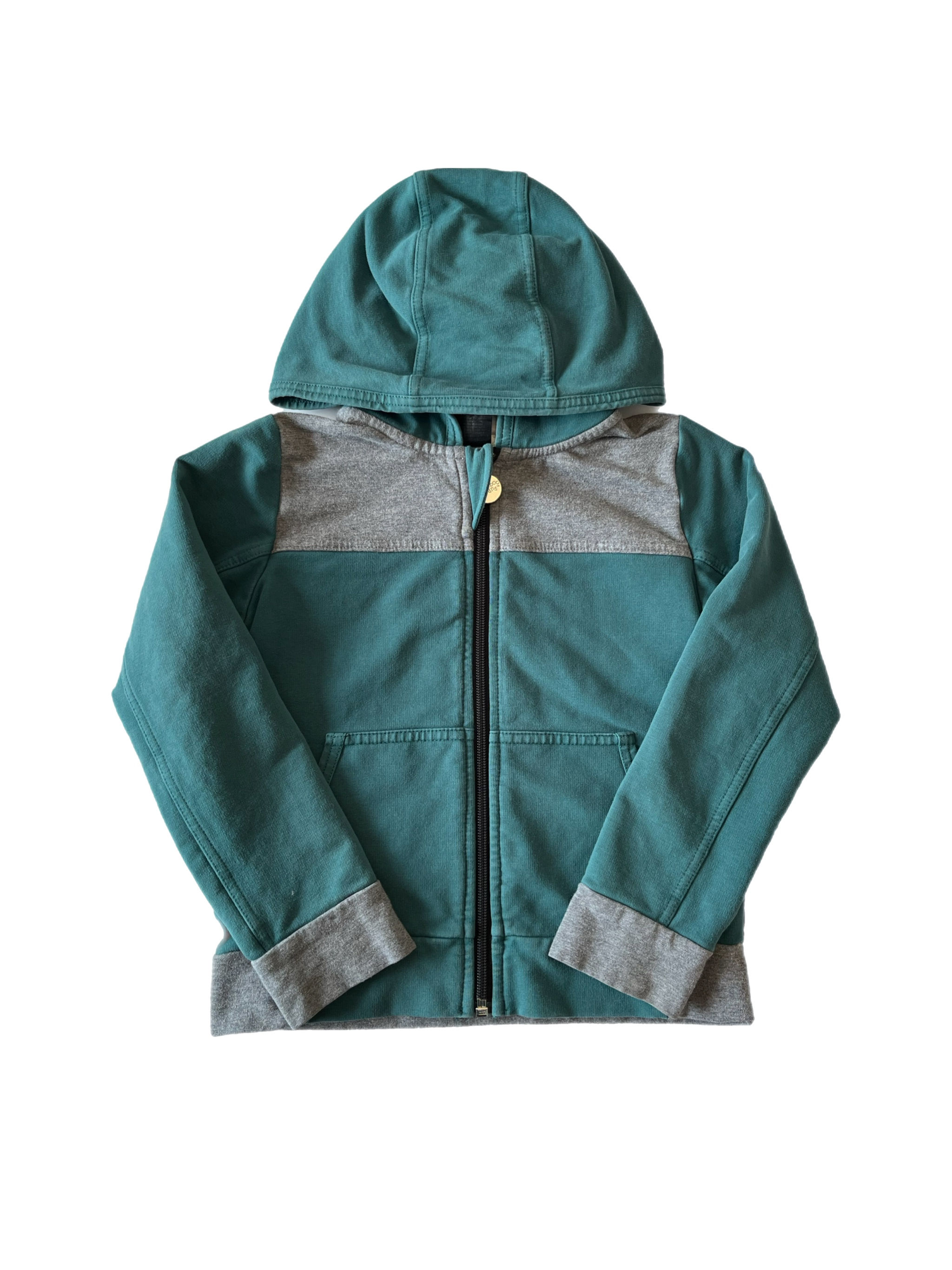 Peekaboo beans green/grey sweater 4T