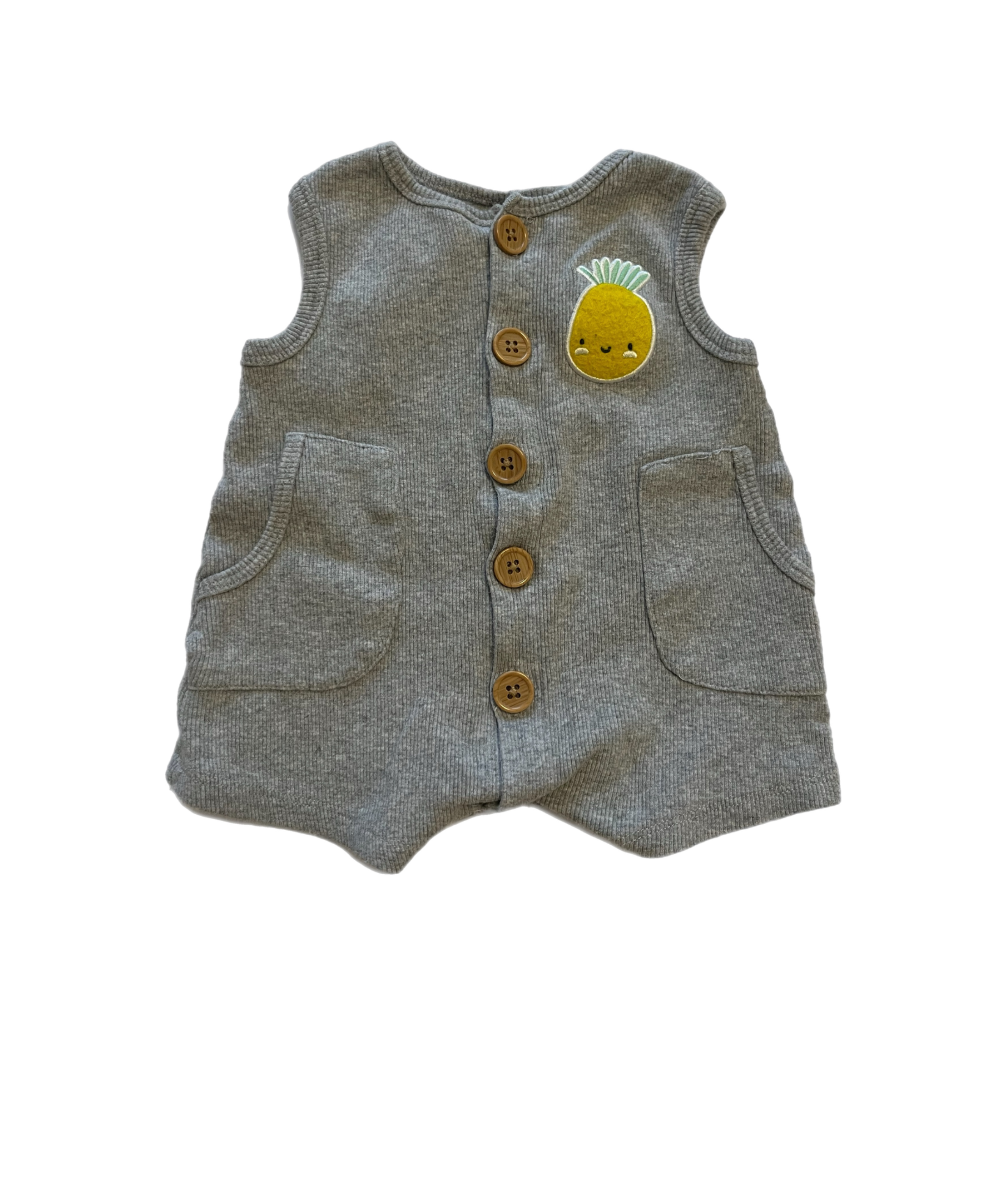 Indigo baby pineapple romper 0-3m