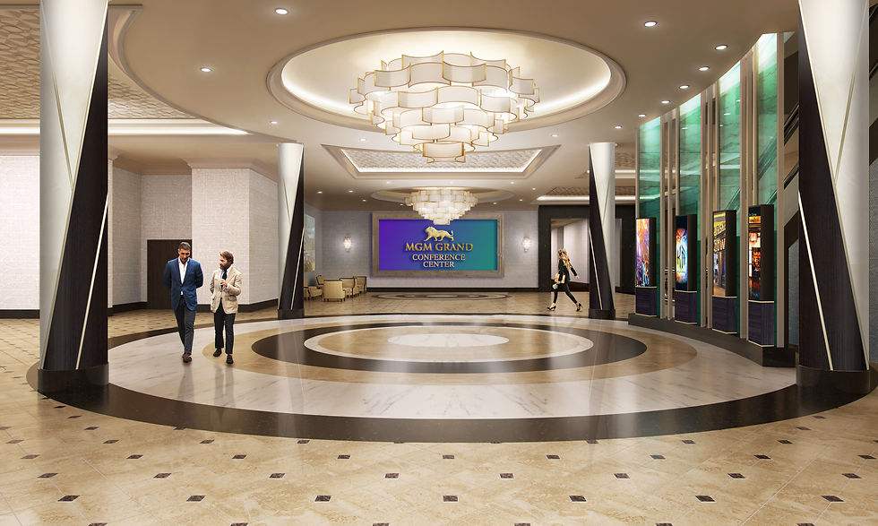 MGM GRAND HOTEL IN Las Vegas, empty conference meeting space, near BALLROOM.