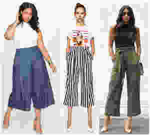Exemples stylés de jupe-culotte