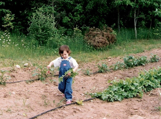 Anneliese in garden