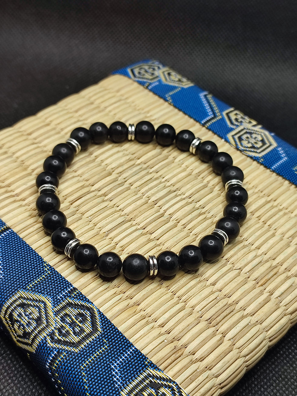 Miniature : Bracelet en shungite, bracelet contre les ondes électromagnétiques, shungite,