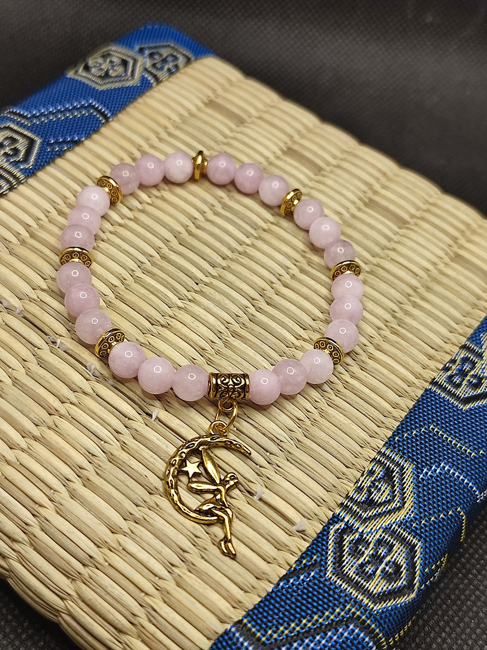 Miniature : Bracelet en perles de Kunzite, Gestion du Stress et aide au sommeil