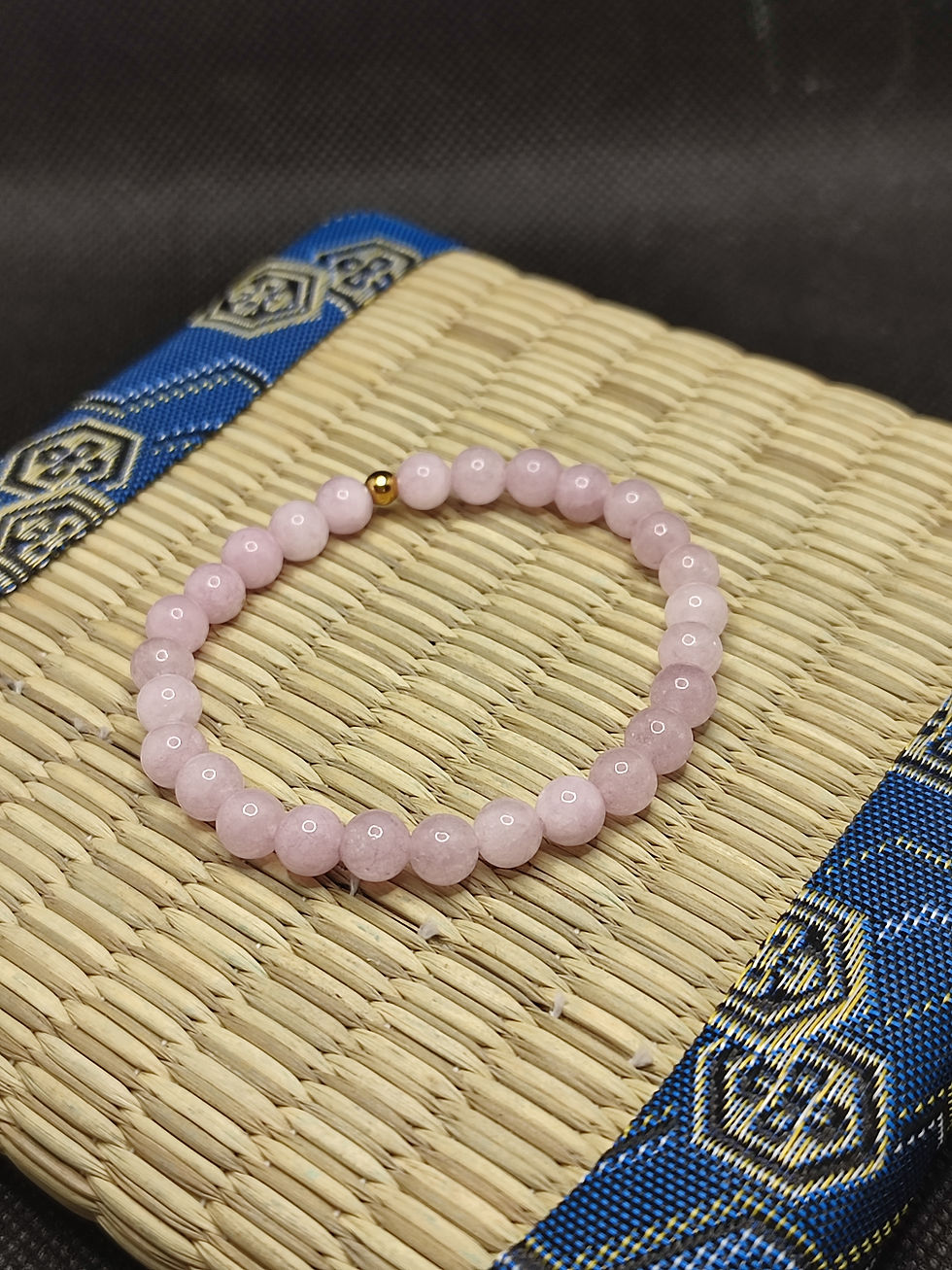 Miniature : Bracelet en perles de Kunzite, Gestion du Stress et aide au sommeil