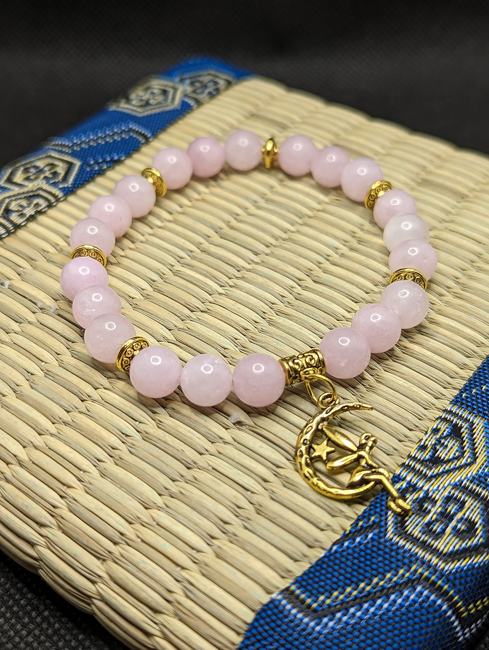 Miniature : Bracelet en perles de Kunzite, Gestion du Stress et aide au sommeil