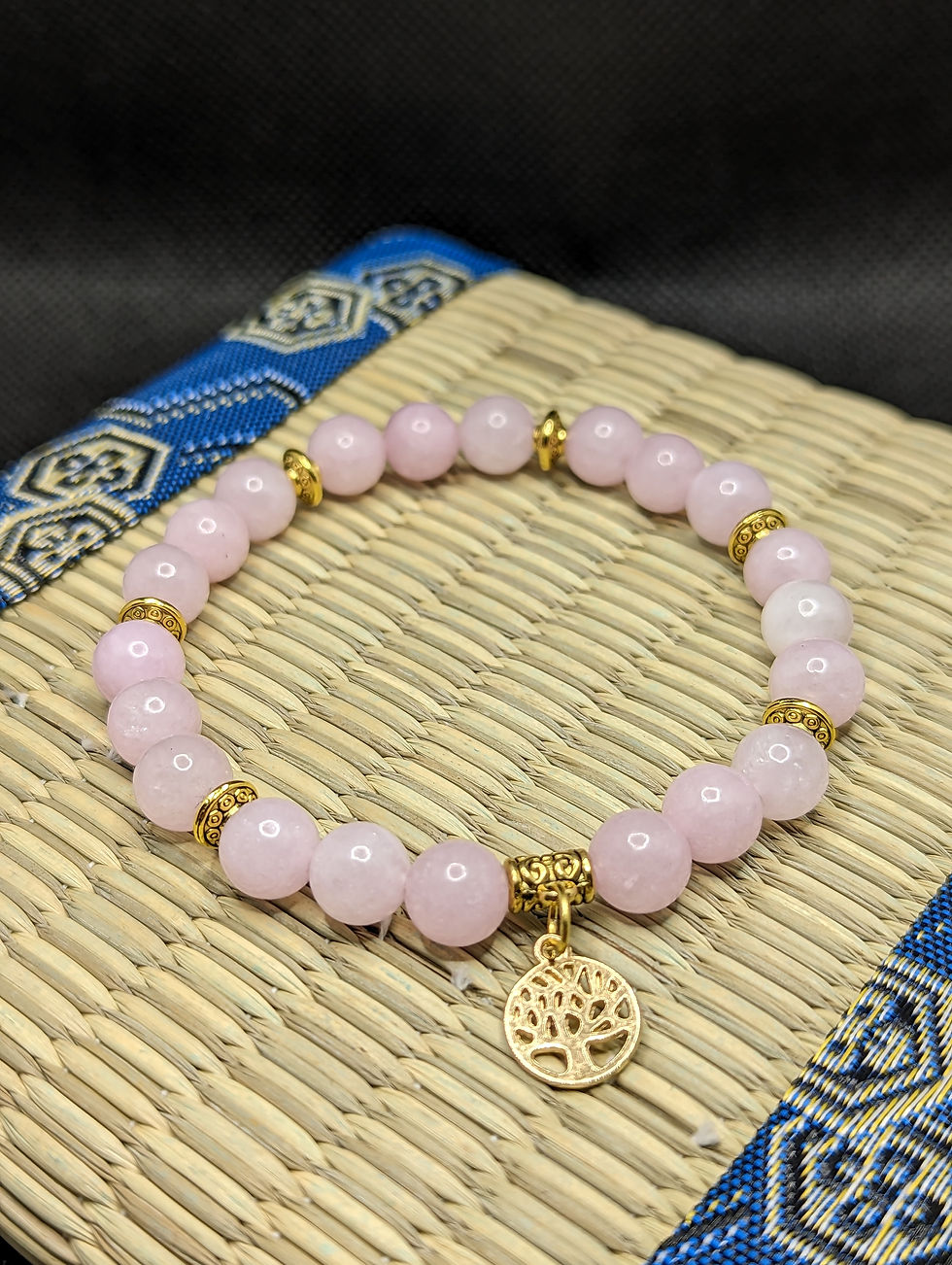 Miniature : Bracelet en perles de Kunzite, Gestion du Stress et aide au sommeil