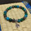 Miniature : bracelet en malachite, apatite, hématite, bracelet arthrite arthrose.