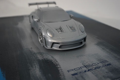 Porsche 911 991GT3RS in full silver and blue 