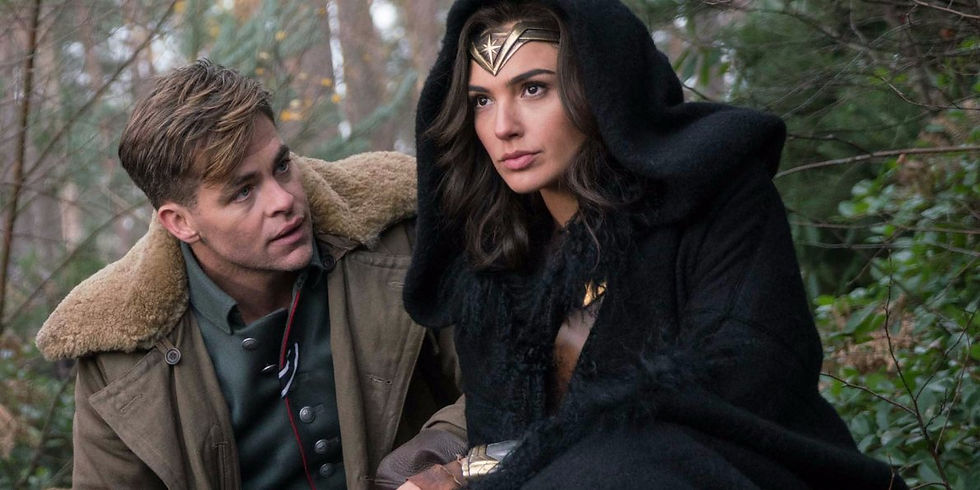 Chris Pine co-stars alongside Gal Gadot in WONDER WOMAN.
