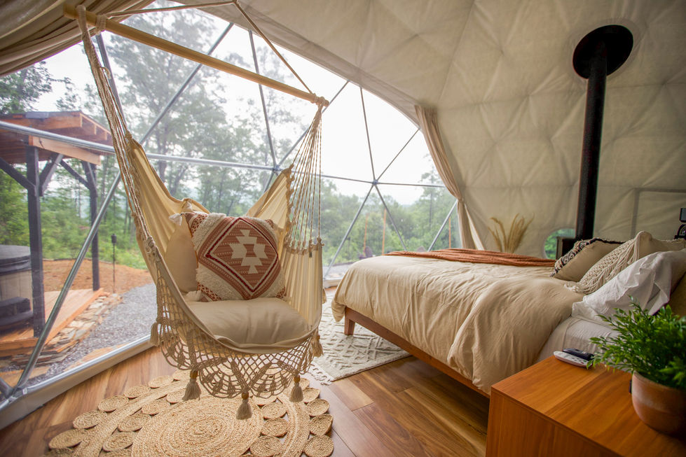 Interior shots of a tiny home