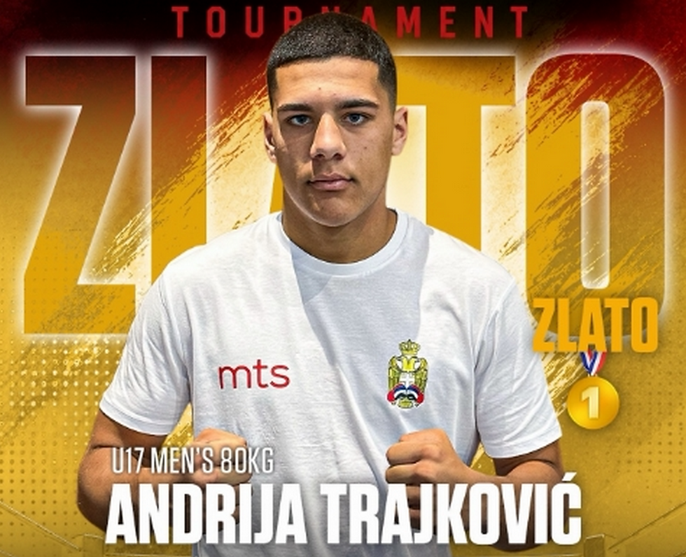 Andrija Trajković je nedavno na turniru u Španji osvojio zlatnu medalju
