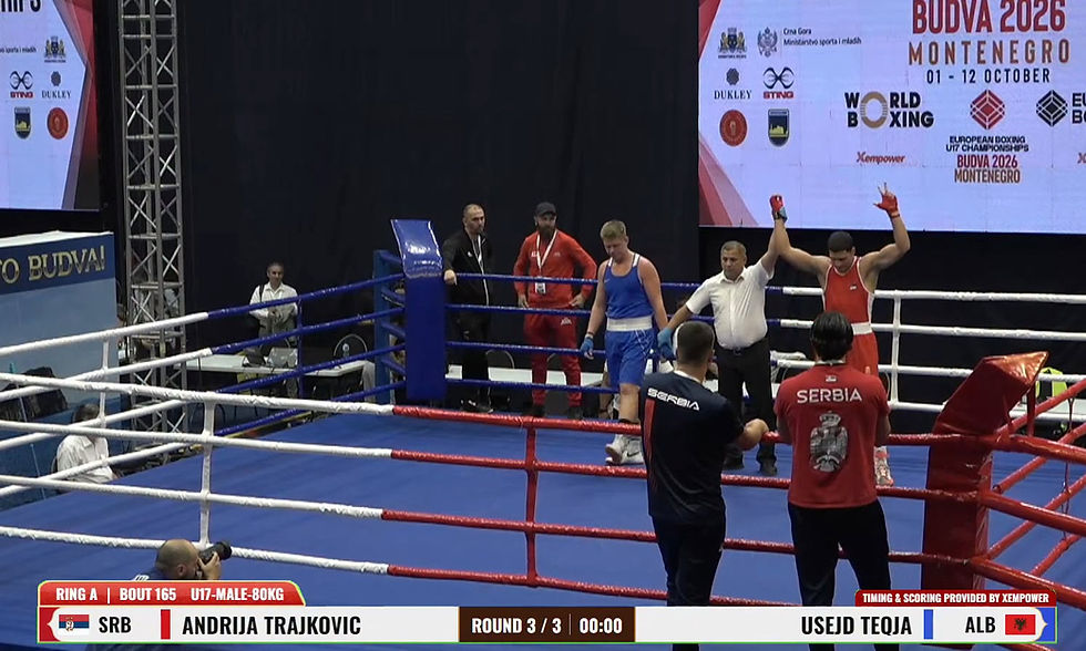 Andrija Trajković je zabeležio drugu pobedu na juniorskom EP u Budvi