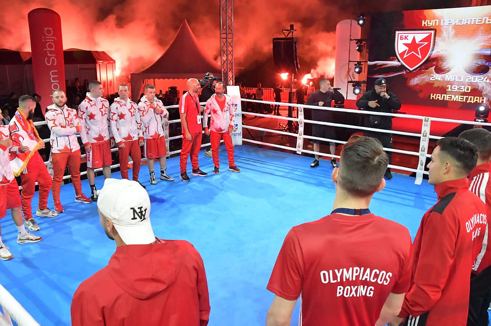 Istorijski momenat 2024. u Beogradu, pred ekipni meč između boksera Crvene zvezde i Olimpijakosa