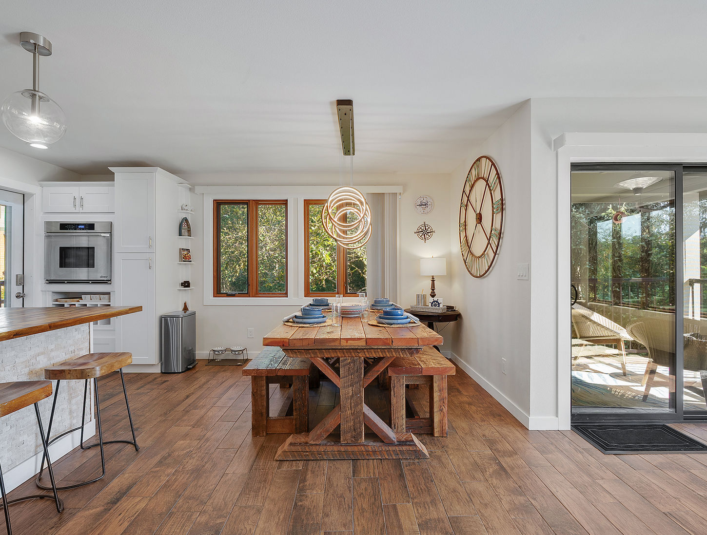 Rustic dining table