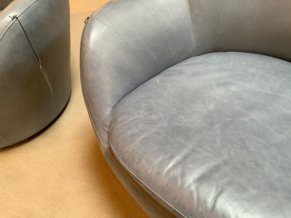 Thumbnail: American Leather - Feliz Swivel Chair (x2)