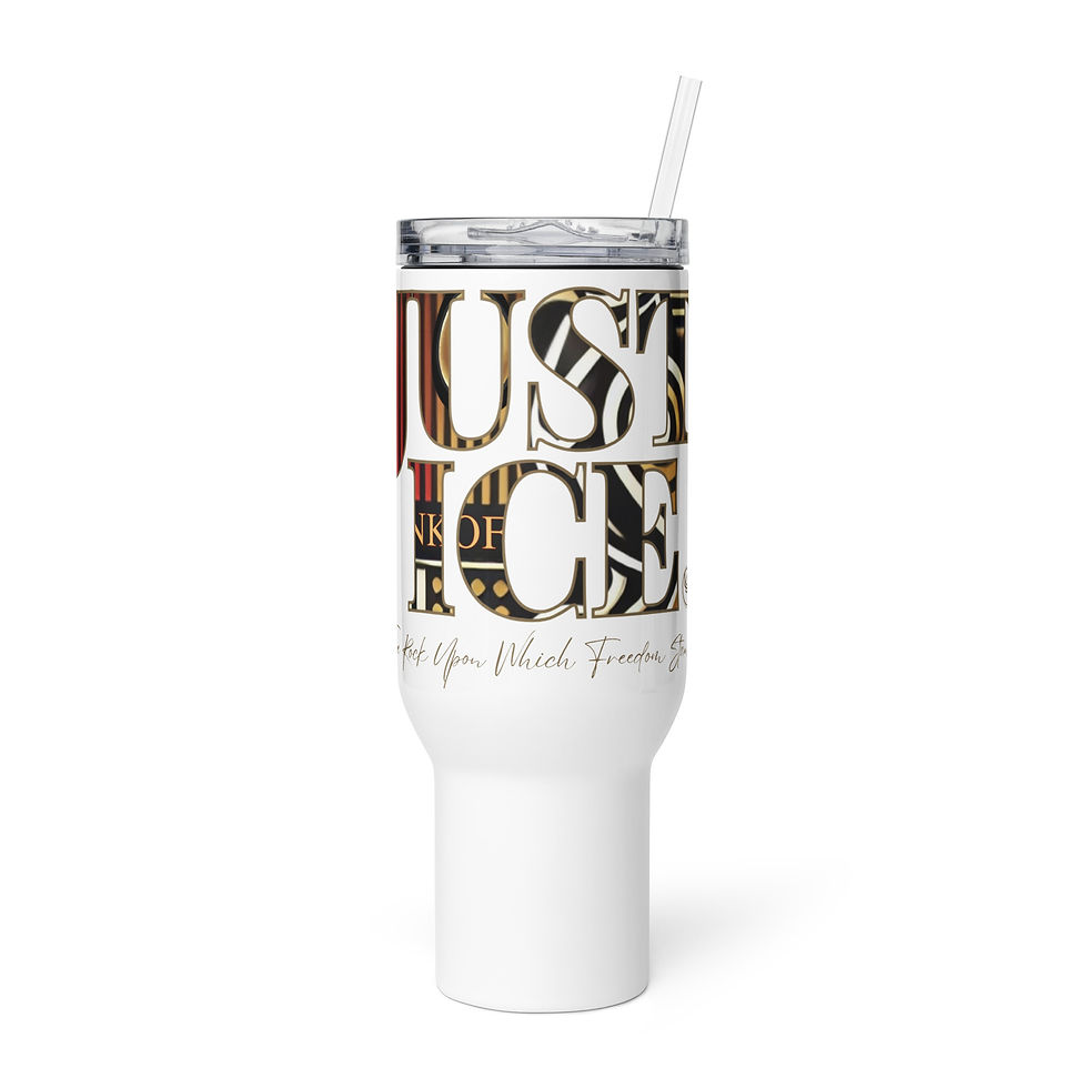 Thumbnail: Sankofa Inspired Justice Travel Mug Water Bottle With A Handle